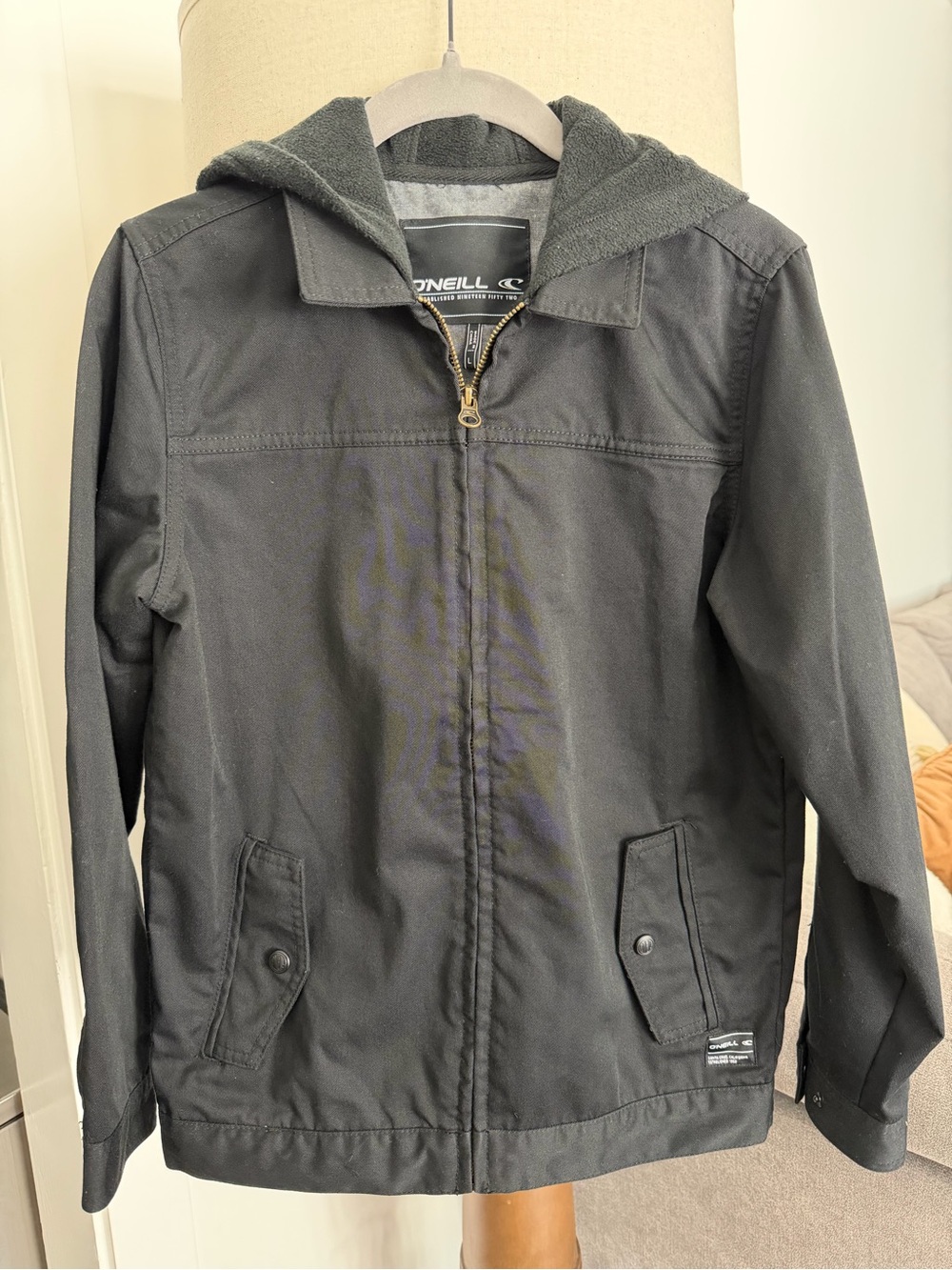 O'Neill Kids Black Hooded Zip Jacket